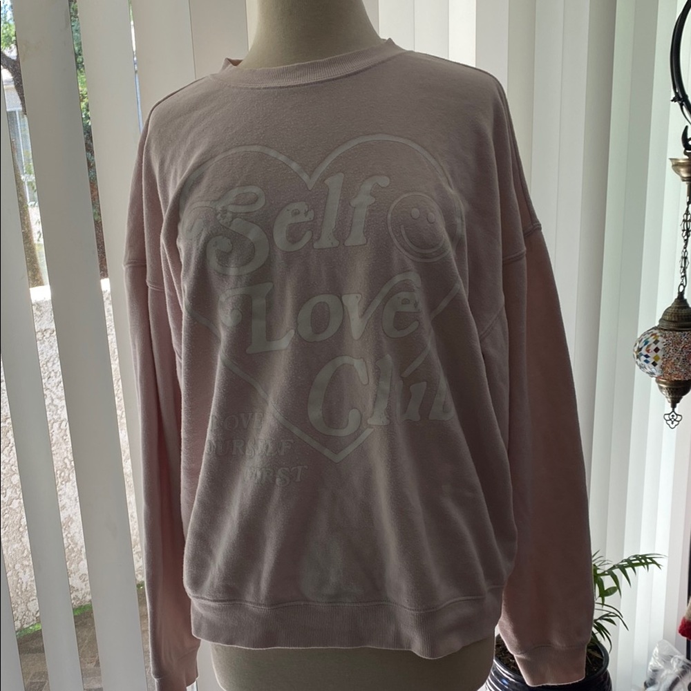 4X$20 Grayson Threads Pink Self Love Club Sweater 4X$20